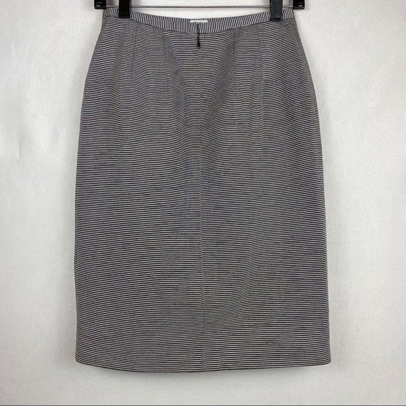 Serge & Real Pencil Skirt Black White Ribbed - Picture 3 of 7